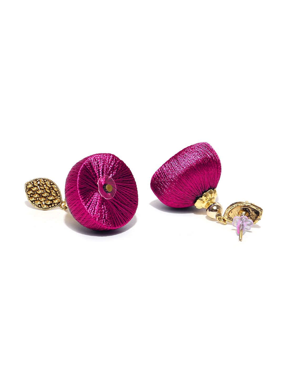 YouBella Pink  Gold-Toned Beaded Jewellery Set